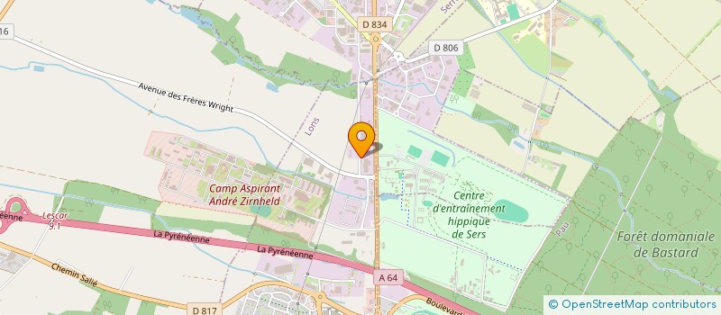 localisation de l'entreprise PALETTES BEARNAISESS à LONS