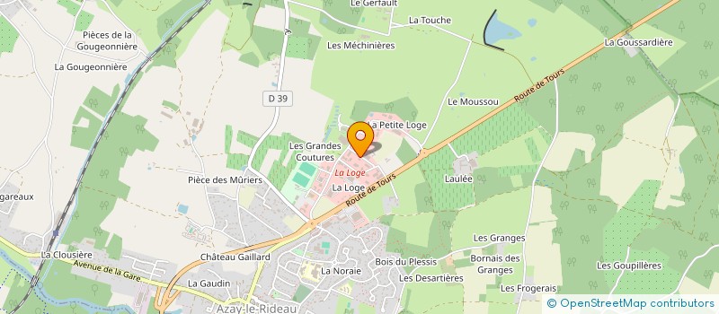 localisation de l'entreprise PALETTES CENTRE VAL DE LOIRE  AZAY-LE-RIDEAU