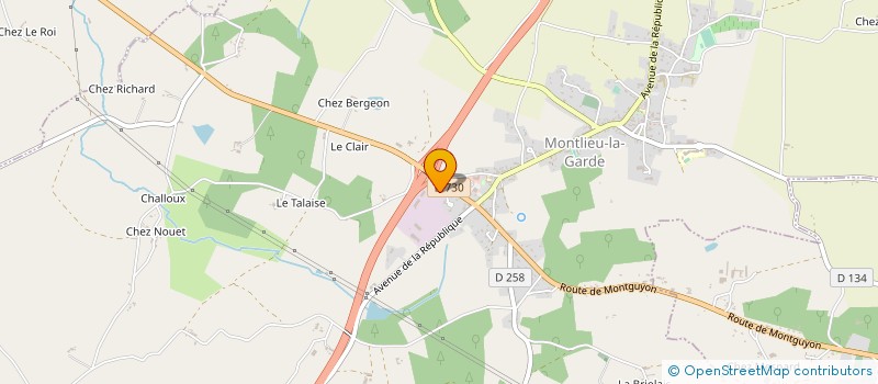 localisation de l'entreprise PALETTES DISTRIBUTION S.A.S. à MONTLIEU-LA-GARDE