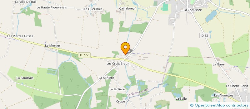 localisation de l'entreprise PALETTES ET EMBALLAGES  ERCE-EN-LAMEE