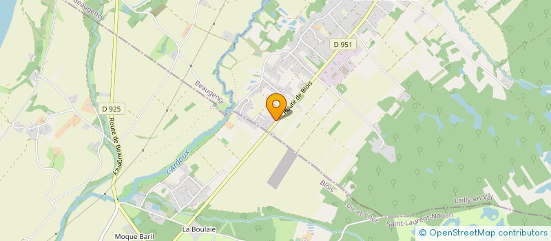 localisation de l'entreprise PALETTES ET EMBALLAGES DU CENTRE à LAILLY-EN-VAL