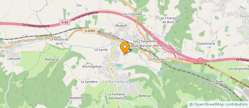 localisation de l'entreprise PALETTES ET NEGOCE DU PERIGORD à LA BACHELLERIE
