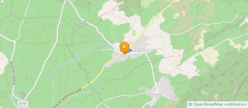 localisation de l'entreprise PALETTES & FICELLES  FERRALS-LES-MONTAGNES