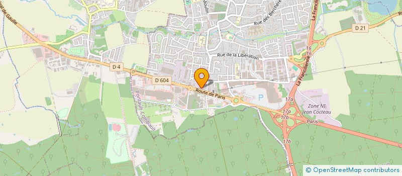 localisation de l'entreprise PALETTES FRANCILIENNES à PONTAULT-COMBAULT