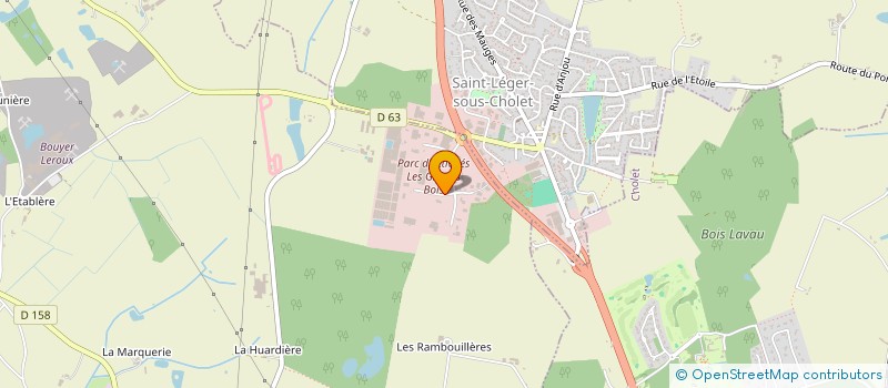 localisation de l'entreprise PALETTES PAYS DE LOIRE  LA SEGUINIERE