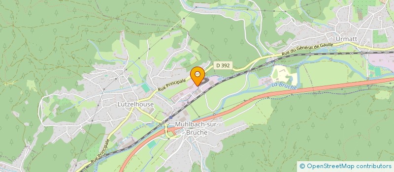 localisation de l'entreprise PALETTES RECYCLEES D'ALSACE à LUTZELHOUSE