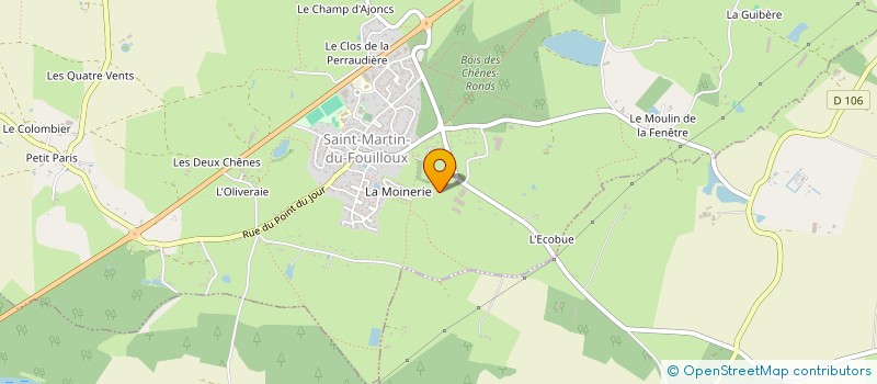 localisation de l'entreprise PALETTES SERVICE 49 S.A.S. à SAINT-MARTIN-DU-FOUILLOUX