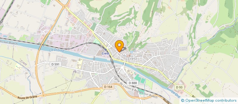 localisation de l'entreprise PALETTES UNI'VERS CREATRICE D'AMBIANCES à CREST