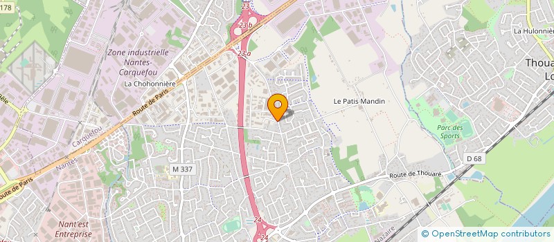 localisation de l'entreprise PALFINGER SERVICE NANTES à SAINTE-LUCE-SUR-LOIRE