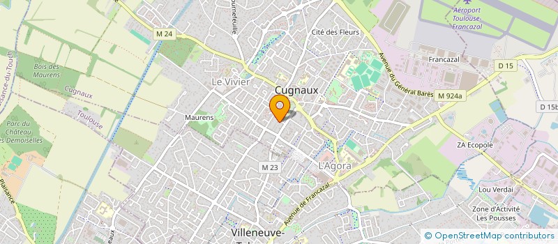 localisation de l'entreprise PALG-B  CUGNAUX