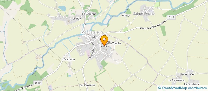 localisation de l'entreprise PALIAS  MOUTIERS-SUR-LE-LAY