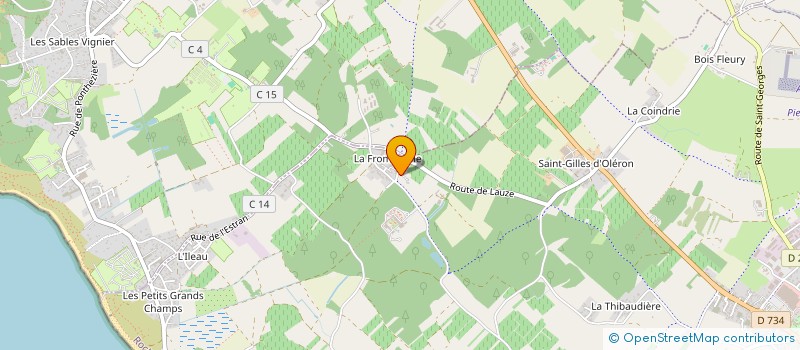 localisation de l'entreprise PALIMACLA  SAINT-PIERRE-D'OLERON