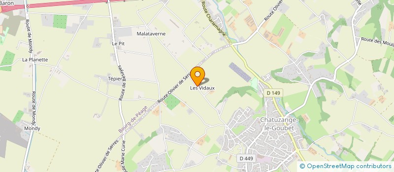 localisation de l'entreprise PALIMPSESTE à CHATUZANGE-LE-GOUBET