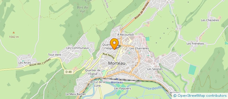 localisation de l'entreprise PALINDROME  MORTEAU