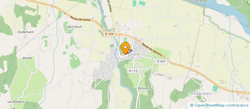 localisation de l'entreprise PALINE à GRANE