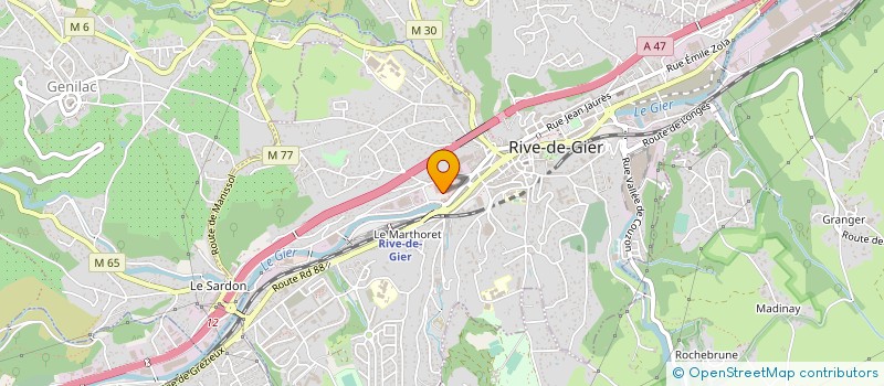 localisation de l'entreprise PALINGENESIE à RIVE-DE-GIER