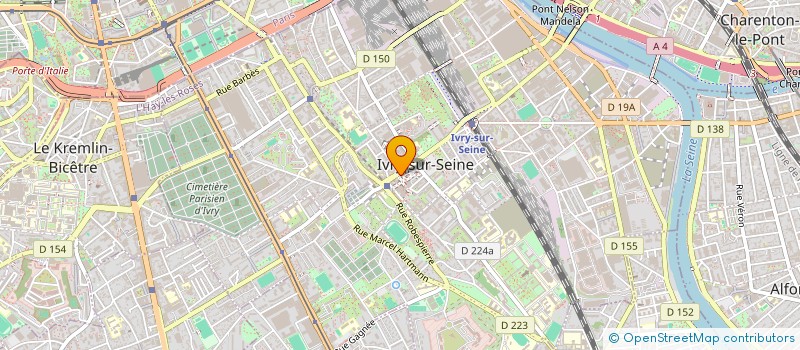 localisation de l'entreprise PALINURO  IVRY-SUR-SEINE