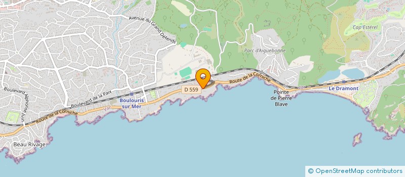 localisation de l'entreprise PALINVAUX  SAINT-RAPHAEL