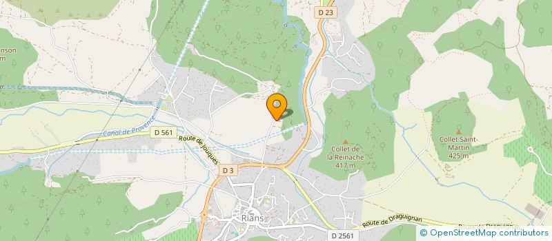 localisation de l'entreprise PALISSANDRE  RIANS