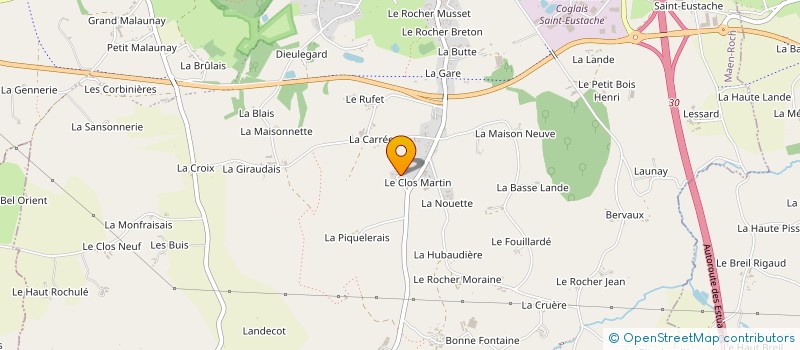 localisation de l'entreprise PALISSANDRE  MAEN ROCH