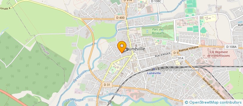 localisation de l'entreprise PALISSOT NCP  LUNEVILLE