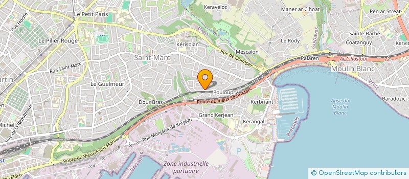 localisation de l'entreprise PALITRA - ASSOCIATION CULTURELLE ET ARTISTIQUE à BREST