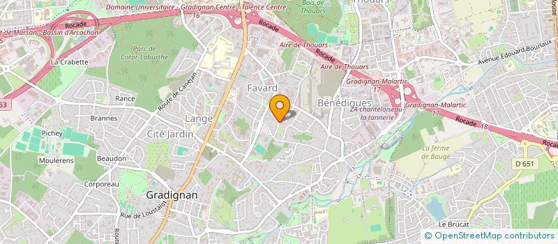 localisation de l'entreprise PALKO à GRADIGNAN