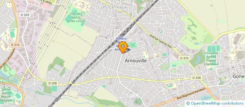 localisation de l'entreprise PALL à ARNOUVILLE