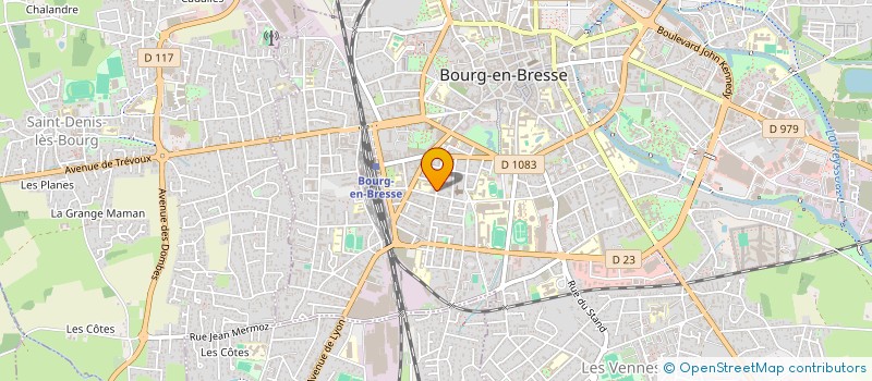 localisation de l'entreprise PALLAD à BOURG-EN-BRESSE