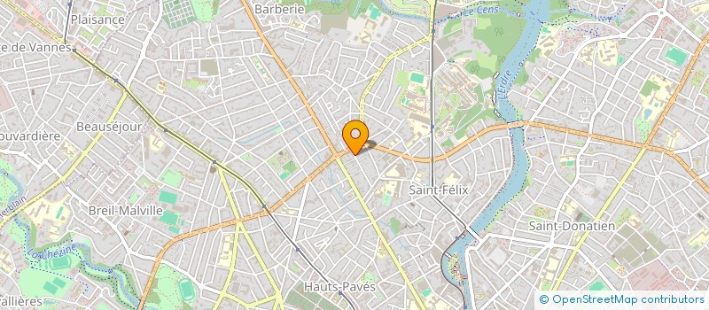 localisation de l'entreprise PALLADIUM à NANTES