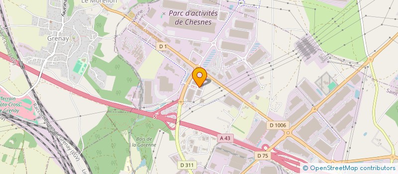 localisation de l'entreprise PALLADIUM MANAGEMENT  SAINT-QUENTIN-FALLAVIER