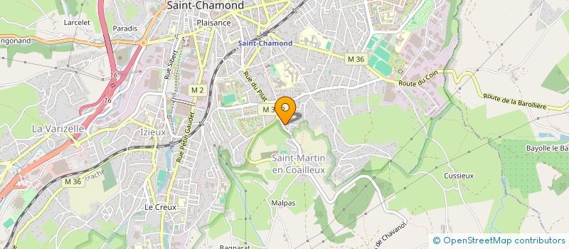 localisation de l'entreprise PALLANDRE ESPACES VERTS à SAINT-CHAMOND