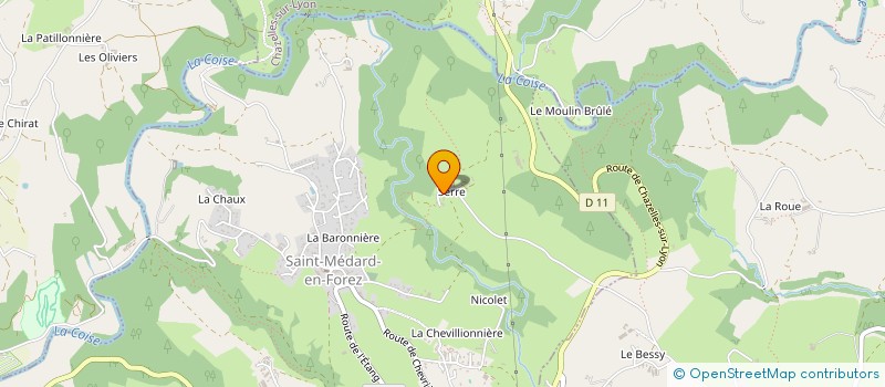 localisation de l'entreprise PALLANDRE FRERES  SAINT-MEDARD-EN-FOREZ