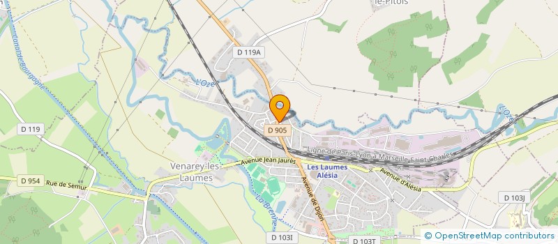 localisation de l'entreprise PALLANT GIRAUX  VENAREY-LES-LAUMES