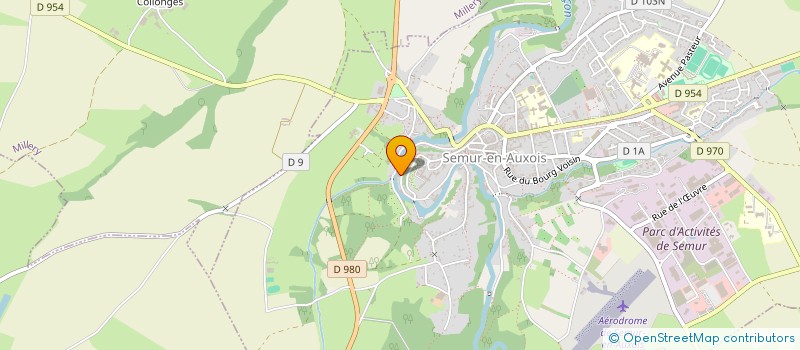 localisation de l'entreprise PALLANT URBIN  SEMUR-EN-AUXOIS