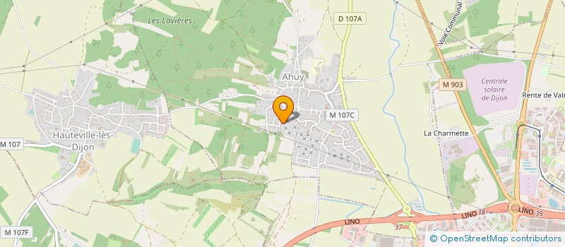 localisation de l'entreprise PALLAS à AHUY