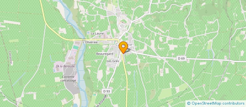 localisation de l'entreprise PALLAS CONSEILS  CAIRANNE