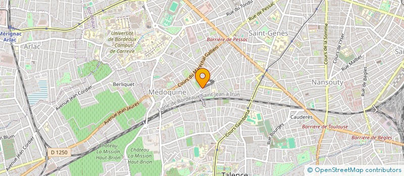 localisation de l'entreprise PALLAS EXPERTISE à BORDEAUX