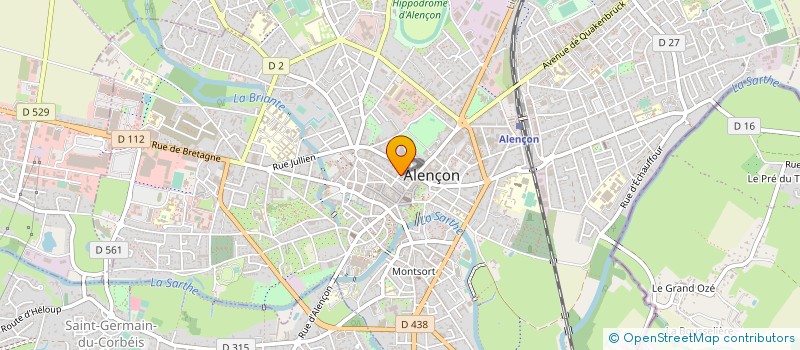 localisation de l'entreprise PALLAS HOTELS MARKETING à ALENCON