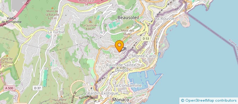 localisation de l'entreprise PALLAS IMMOBILIER  BEAUSOLEIL