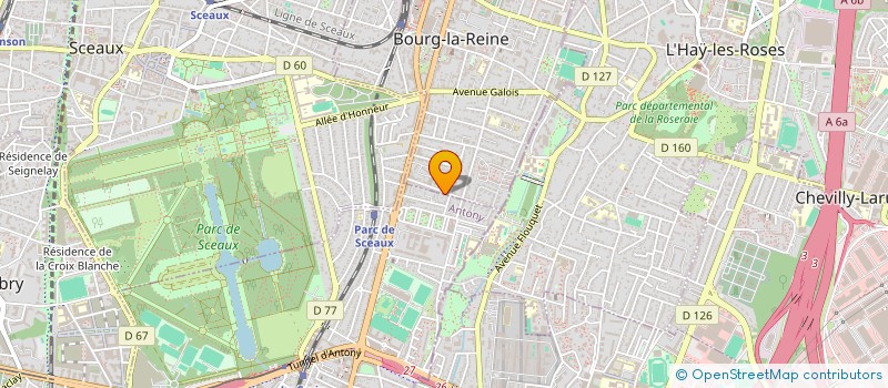 localisation de l'entreprise PALLAS REGENCY à BOURG-LA-REINE