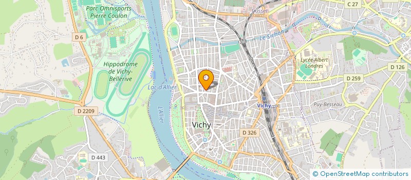 localisation de l'entreprise PALLEAS à VICHY