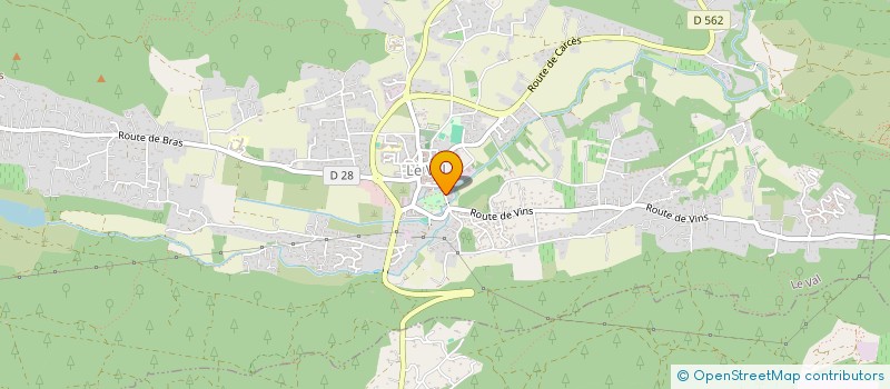 localisation de l'entreprise PALLESI à LE VAL