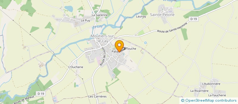 localisation de l'entreprise PALLIAS à MOUTIERS-SUR-LE-LAY