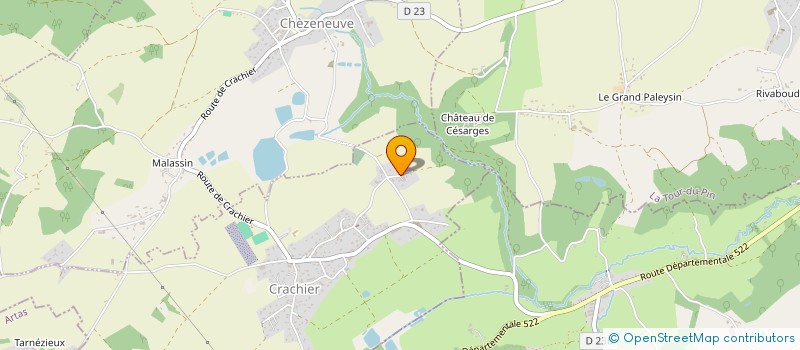 localisation de l'entreprise PALLIN TRAVAUX PUBLICS  CRACHIER