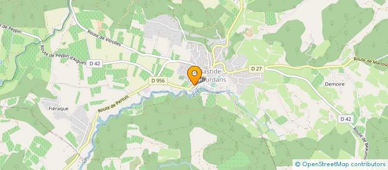 localisation de l'entreprise PALLIS TP à ANSOUIS