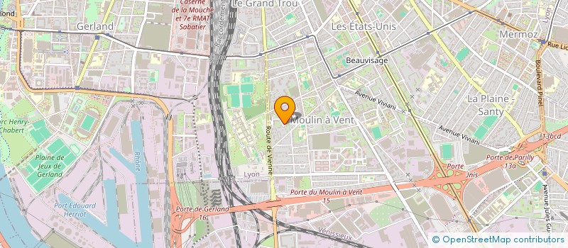 localisation de l'entreprise PALLOT  VENISSIEUX