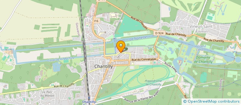 localisation de l'entreprise PALLUEL GESTION à CHANTILLY