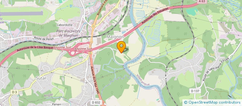 localisation de l'entreprise PALM à BAYONNE