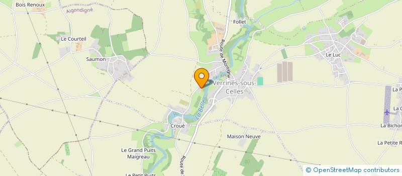 localisation de l'entreprise PALM AFC IMPORT  CELLES-SUR-BELLE